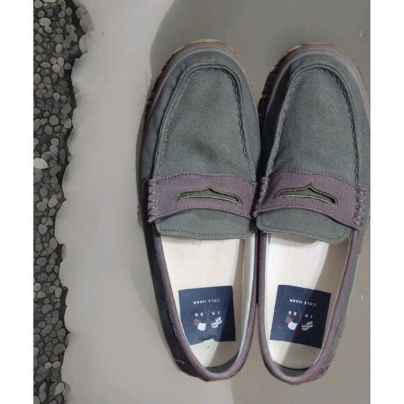 Cole Haan 4.Zerogrand Slip On Loafer Olive Green Nubuck Men\'s Size 9.5